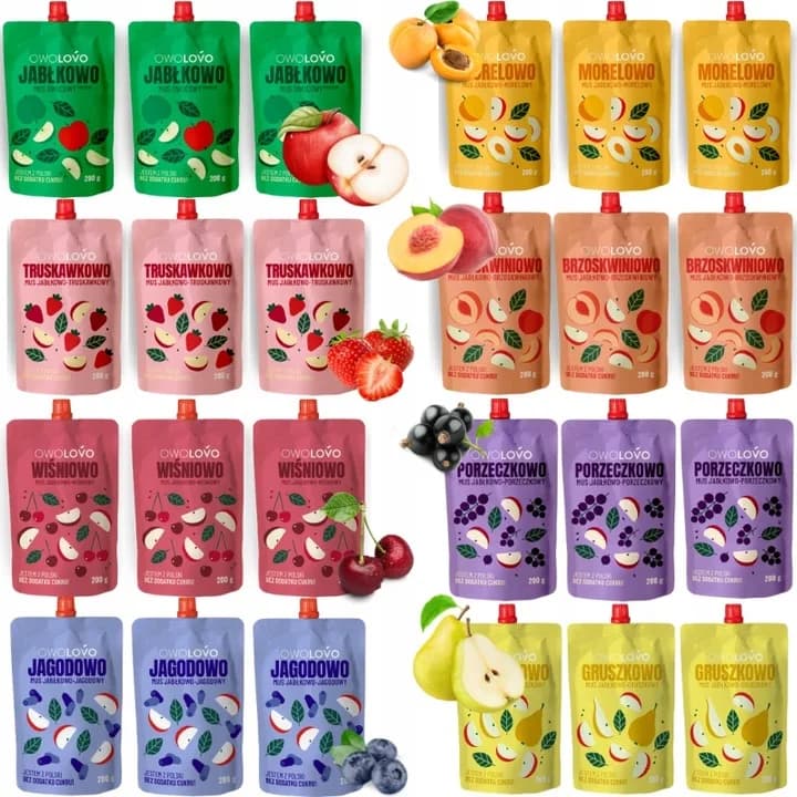 Mus Owowcowy Mix OWOLOVO 24szt