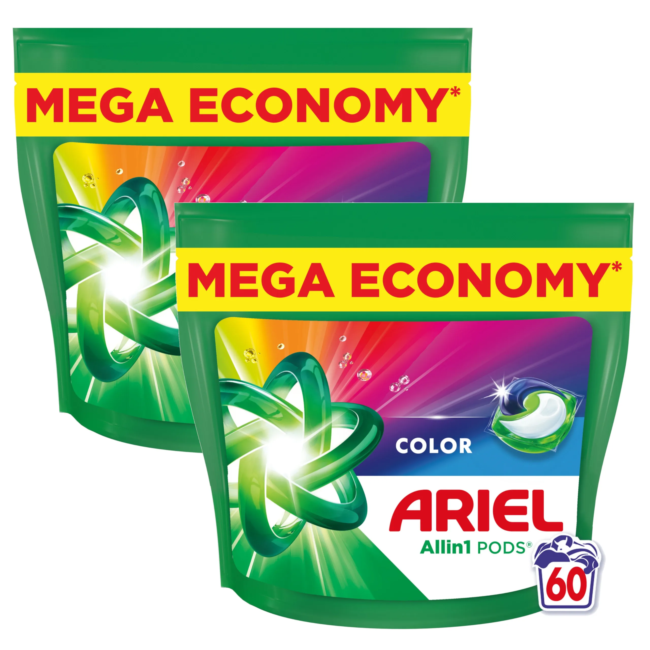 Kapsułki do prania koloru ARIEL Color 2x60szt.