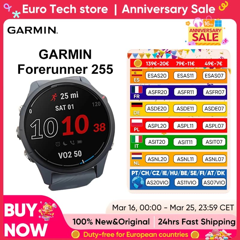 Garmin Forerunner 255 Sports Smartwatch 46mm 