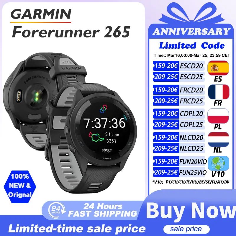 Smartwatch Garmin Forerunner 265 